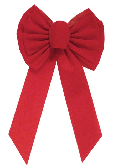 Picture of Holiday Trims 7358ACE 11 Loop Velvet Bow  Red - pack of 12