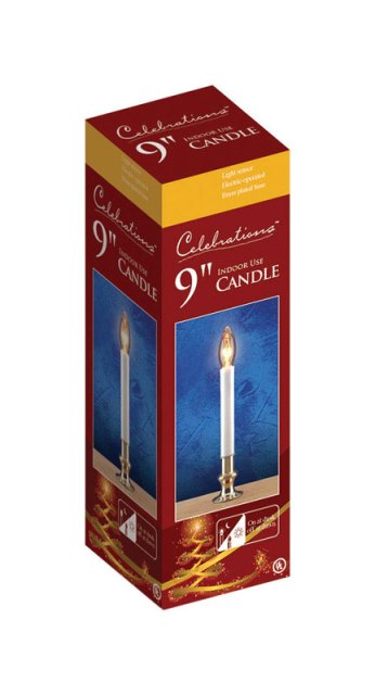 Picture of Celebrations 1527-71 8.5 in. Single Electric Light Sensor Candle - pack of 12