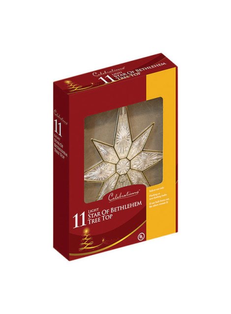 Picture of Celebrations 49950-71 12 in. Star of Bethlehem Treetop