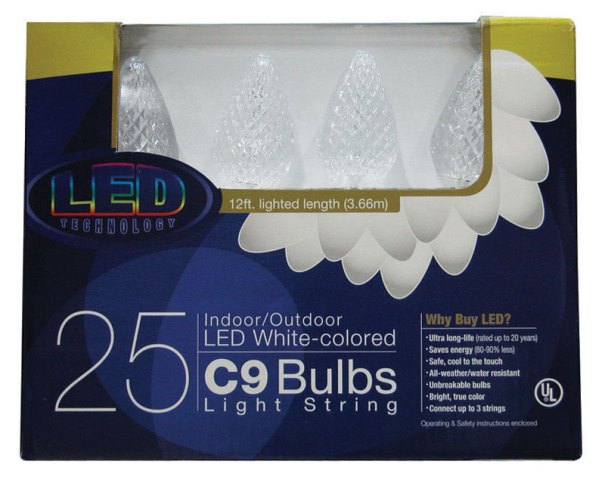 Picture of Celebrations 47659-71 16 ft. White C9 LED Light Set