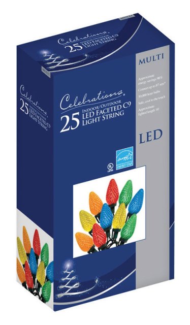 Picture of Celebrations 47657-71 16 ft. Multicolor C9 LED Light Set