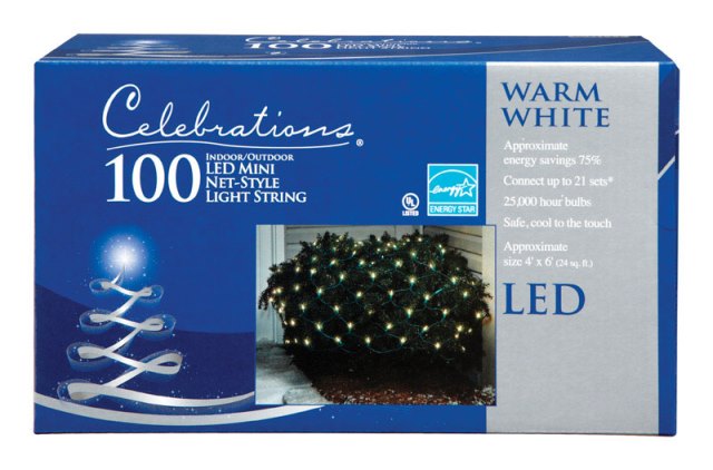 Picture of Celebrations 40805-71 4 x 6 ft. 100 White LED Net Lights