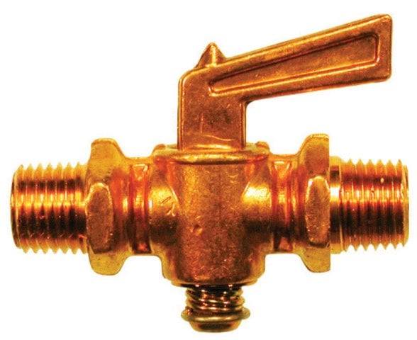 0.25 x 0.25 in. Pipe Valve Brass