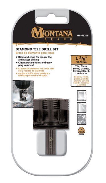 Picture of Diamond Tile MB-65208 1.38 dia. Tile Drill Bit