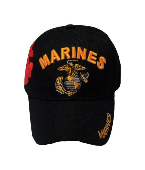 U.S. Marines Logo Baseball Cap Black One Size Fits All