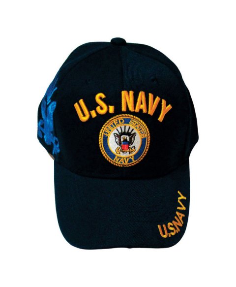U.S. Navy Logo Baseball Cap Navy Blue One Size Fits All