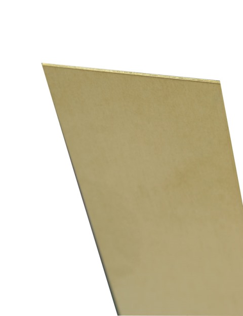 K & S 16409 0.064 in. T Brass Solid Brass Sheet 6 x 12 in.