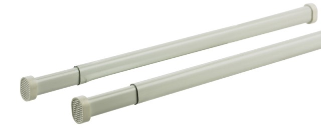 KN629-1 Allison Tension Curtain Rod  White - 16 in.