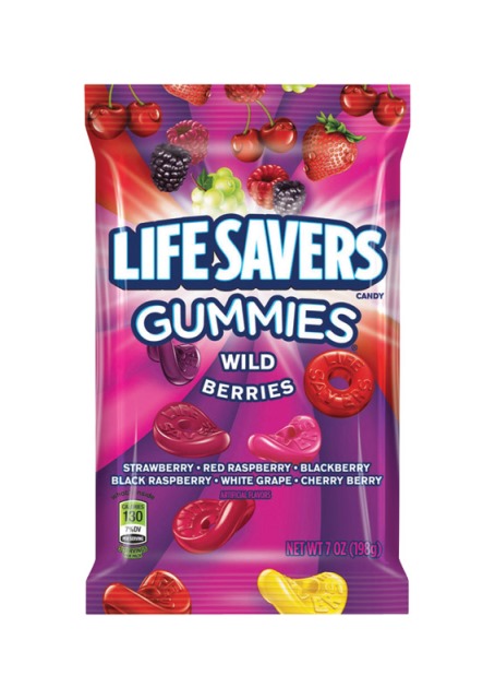 Picture of Gummi Savers 1900008344 Mixed Berry Candy  7 oz - pack of 12