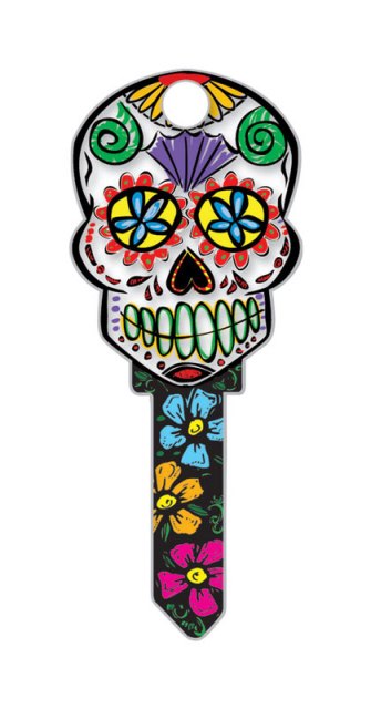 B136S Keyblank Sc1 Sugar Skull - pack of 5