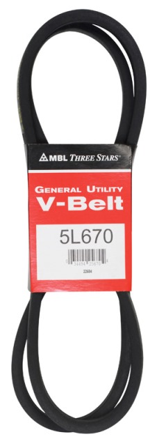 5L670A General Utility V-Belt  0.63 x 67 in.