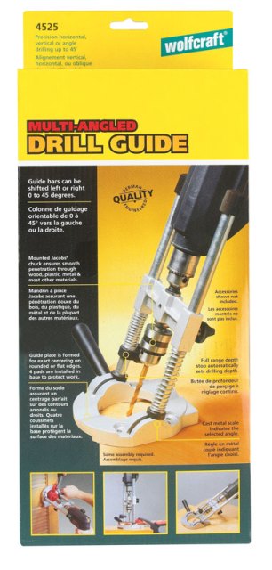Picture of Wolfcraft 4525 Drill Guide for Horizontal Vertical &amp; Angle Position  0.25 in.