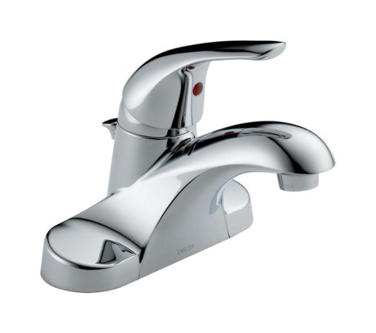 B & K B510LF-PPU-ECO Centerset 1-Handle Bathroom Faucet in Chrome