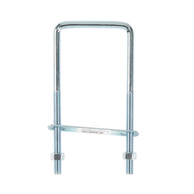 Hampton 02-3452-508 Square Bend U-Bolt Zince 0.375 x 3 x 6.5 in. - pack of 10