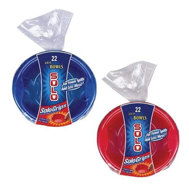 Solo Cup SQB20 18 oz Grips Plastic Bowl - pack of 12
