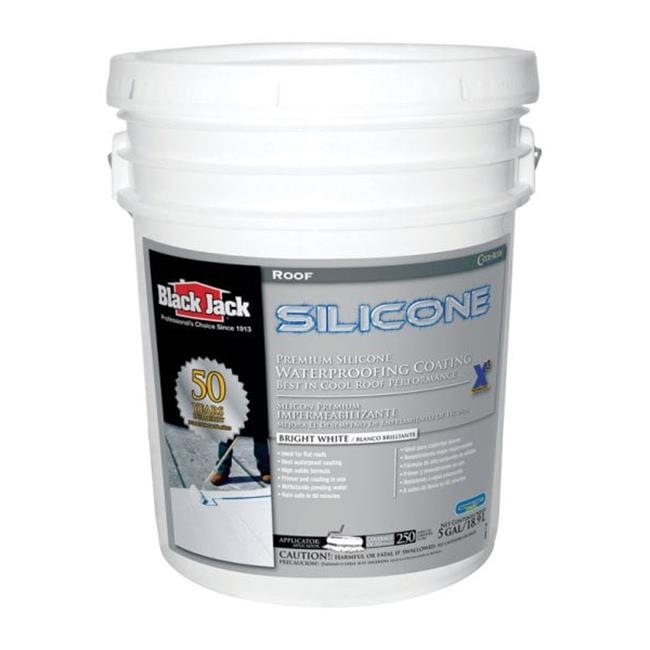 Black Jack 5576-1-30 Waterproofing Silicone Roof Coating Bright White 4.75 gal