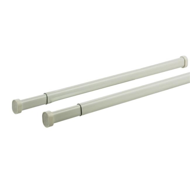 Keeney KN629-1 Allison Tension Curtain Rod White - 16 in.