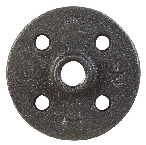 B & K 521-601BG Floor Flange Black - 0.25 in. Npt