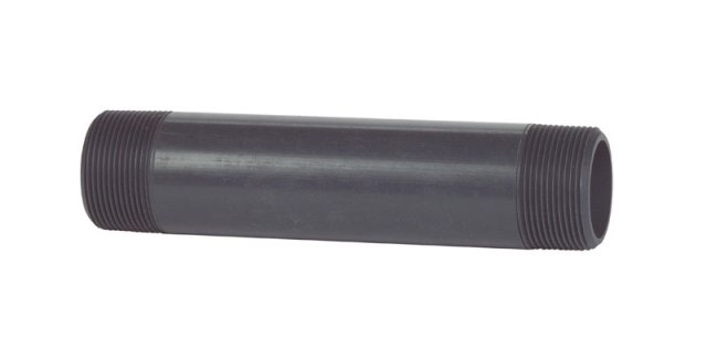 B & K 403-045 Schedule 80 PVC Nipple Gray