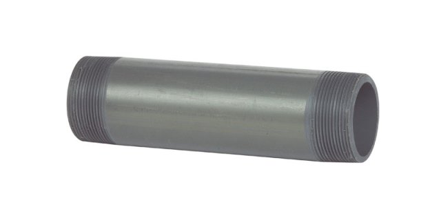 408-080 Schedule 80 PVC Nipple 2 x 8 in. - Grey