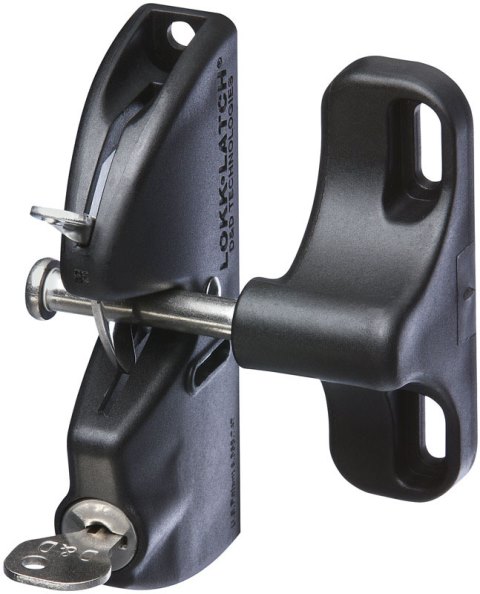 N346-201 Latch Gate Lockable, Black