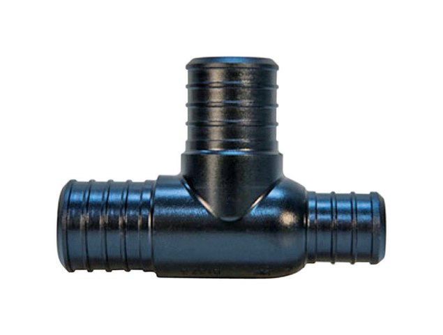 Picture of B &amp; K PX00658GR2 Poly PEX Tee  Black - 0.75 x 0.5 x 0.5 in.