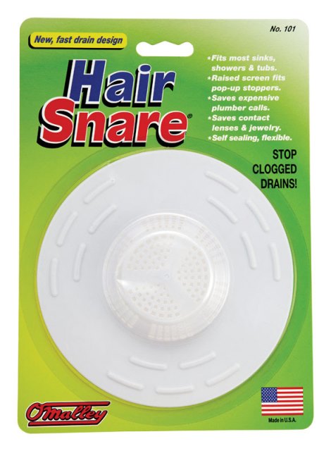 Picture of B &amp; K 101 Hair Snare Drain Cover  White - Flexibke PVC - pack of 6