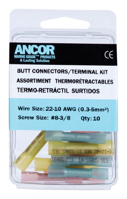 - Marine 300000 Marine Grade Adhesive Lined Heat Shrink Butt Connector Kit