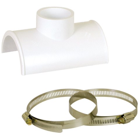 891-0412P PVC Saddle Tee 4 in. x 2 ft.