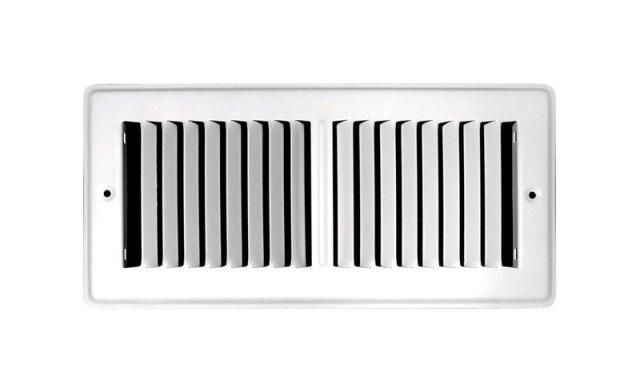 Picture of B &amp; K C150TSW02X10 Powder Coated Toe Space Floor Grille  White