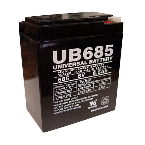86491 6V & 8.5 Amp SLA Battery