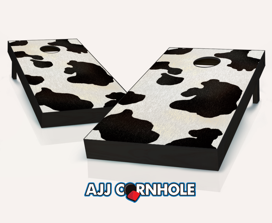Picture of AJJCornhole 107-Cowhide Cowhide Theme Cornhole Set with Bags - 8 x 24 x 48 in.