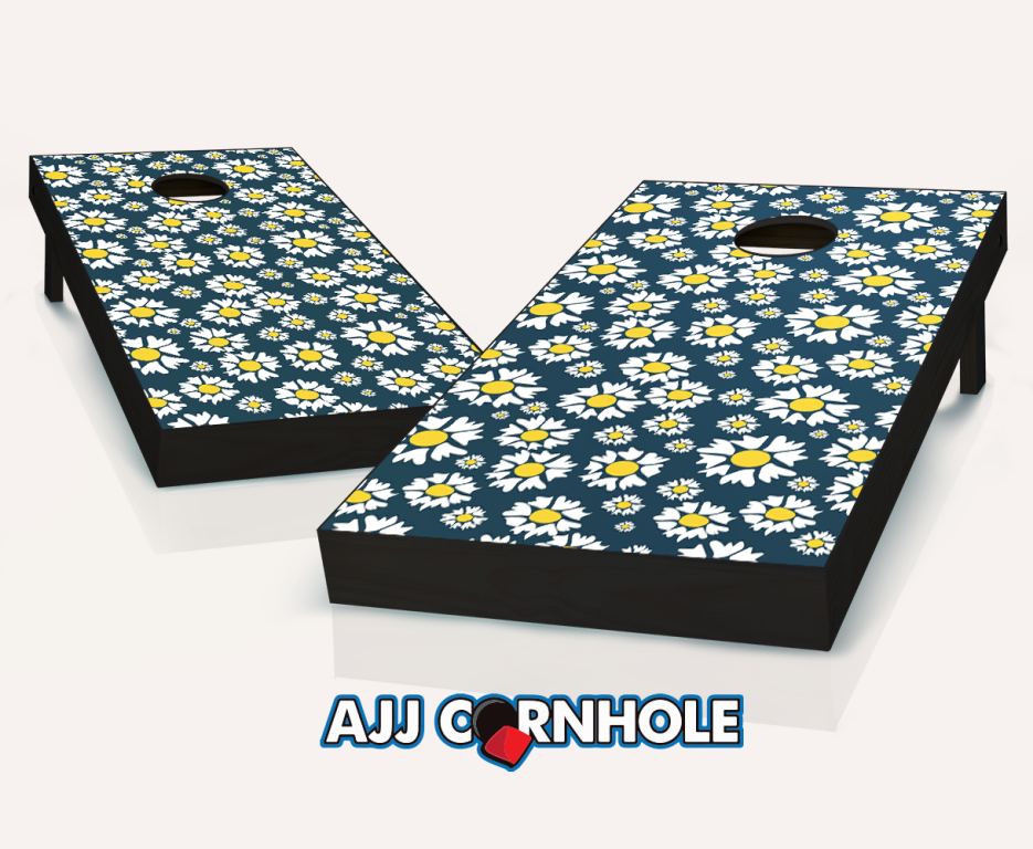 Picture of AJJCornhole 107-DaisyLover Daisy Lover Theme Cornhole Set with Bags - 8 x 24 x 48 in.