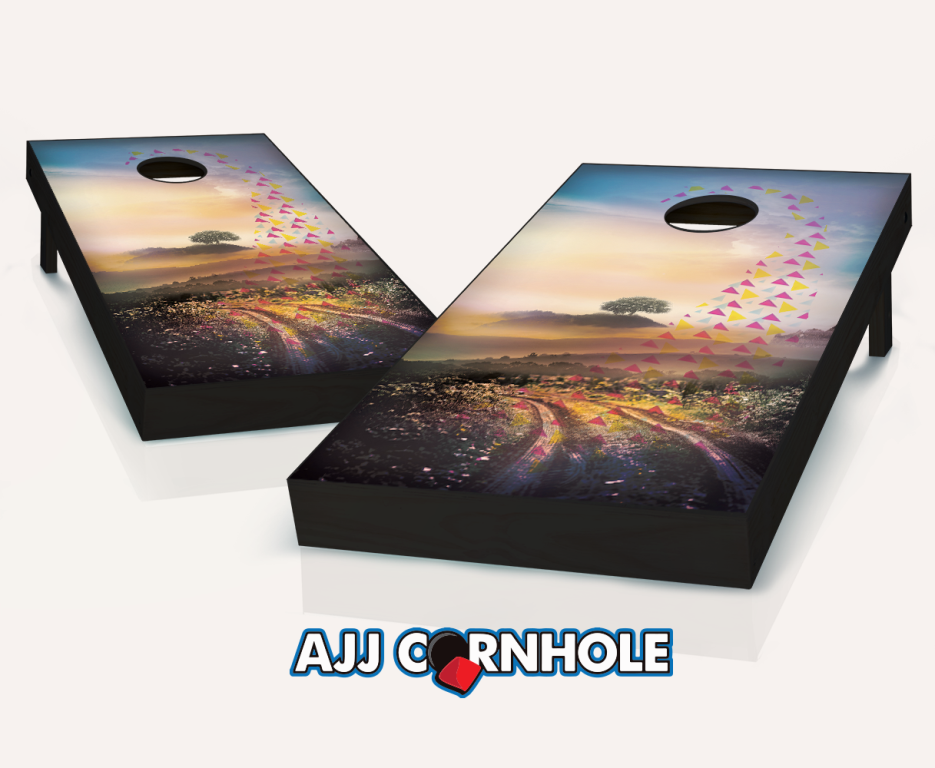 Picture of AJJCornhole 107-DreamWeaver Dream Weaver Theme Cornhole Set with Bags - 8 x 24 x 48 in.