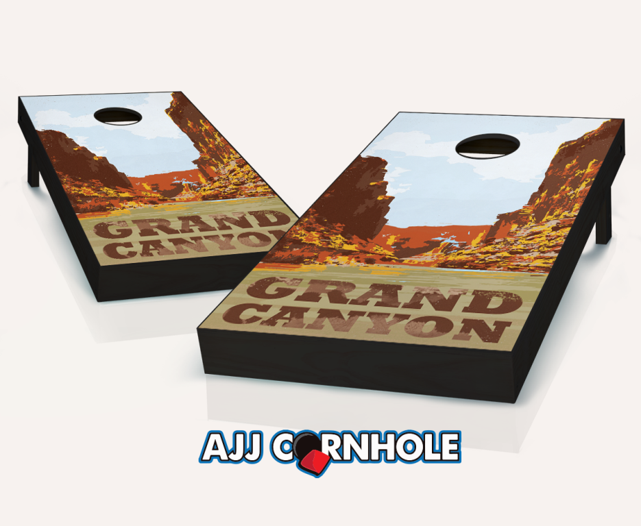 Picture of AJJCornhole 107-NP-GrandCanyon Grand Canyon Theme Cornhole Set with Bags - 8 x 24 x 48 in.