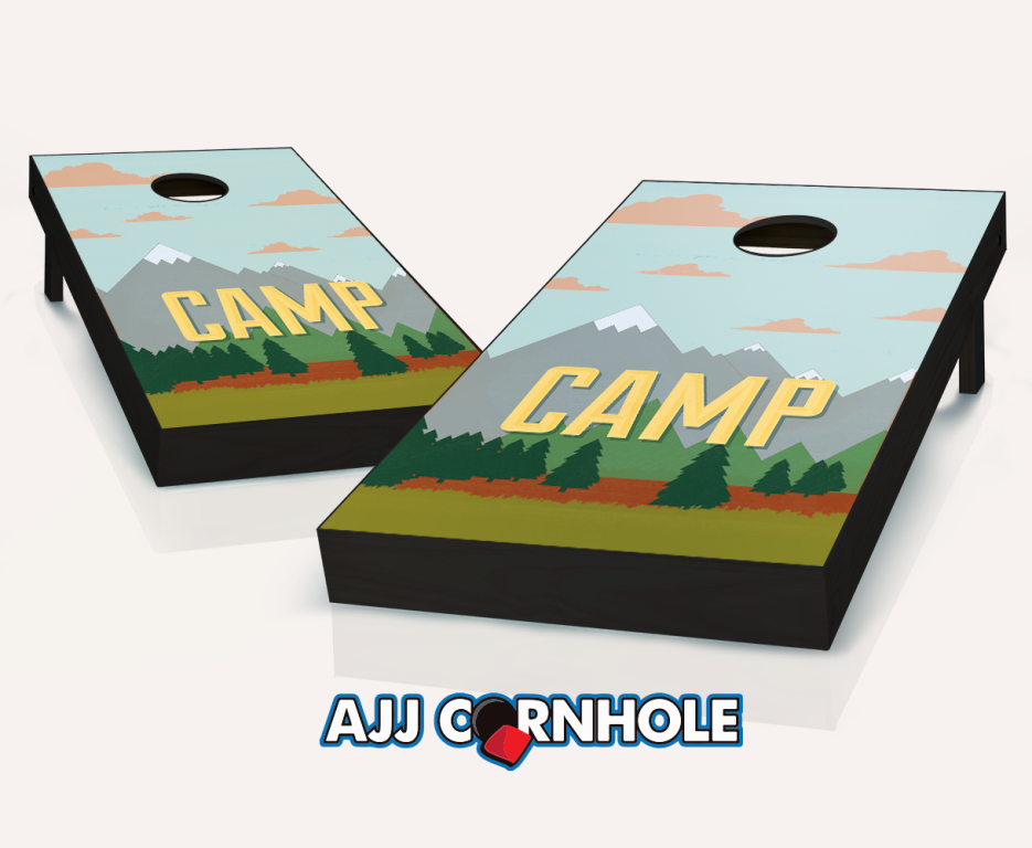 Picture of AJJCornhole 107-CampTheme Camp Theme Cornhole Set with Bags - 8 x 24 x 48 in.