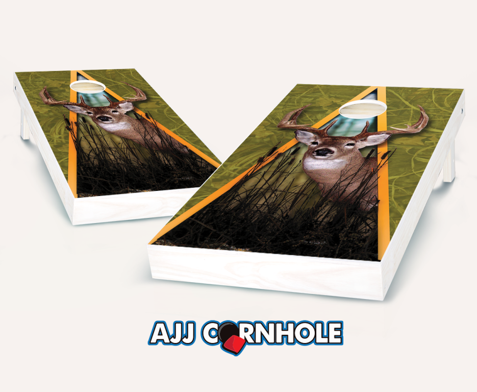 Picture of AJJCornhole 107-Deer Deer Theme Cornhole Set with bags - 8 x 24 x 48 in.