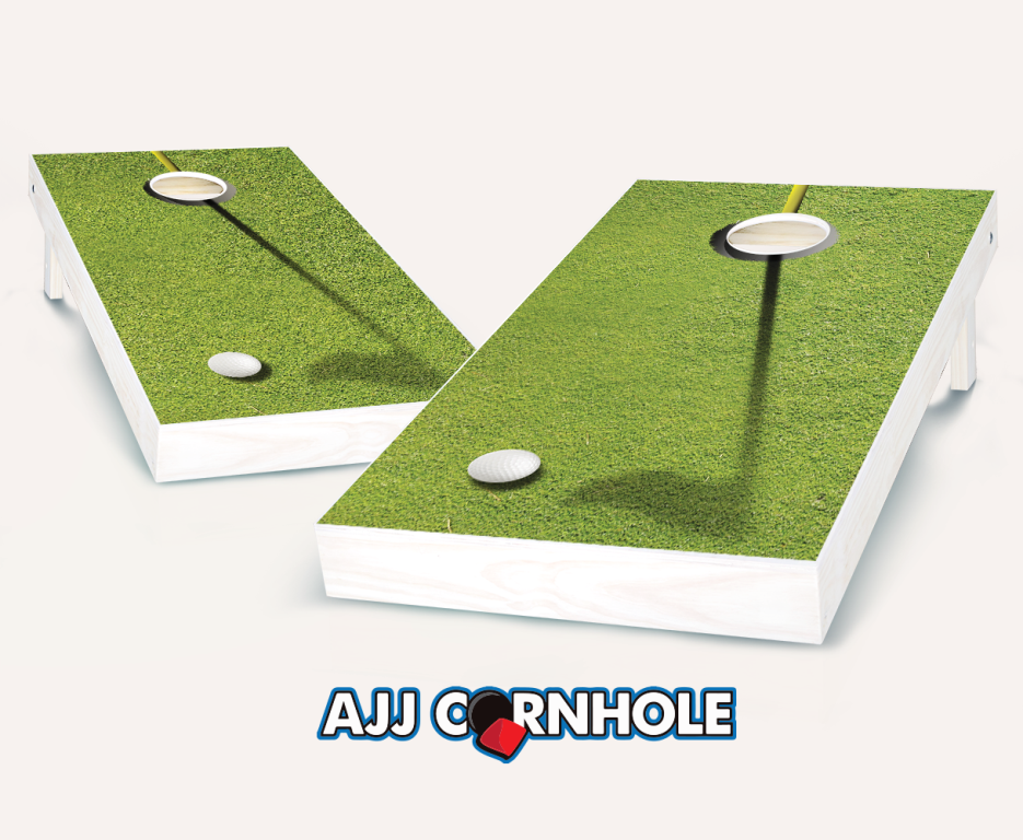 Picture of AJJCornhole 107-Golf Golf Theme Cornhole Set with Bags - 8 x 24 x 48 in.