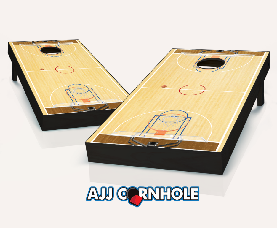 Picture of AJJCornhole 107-FullCourt Full Court Theme Cornhole Set with Bags - 8 x 24 x 48 in.