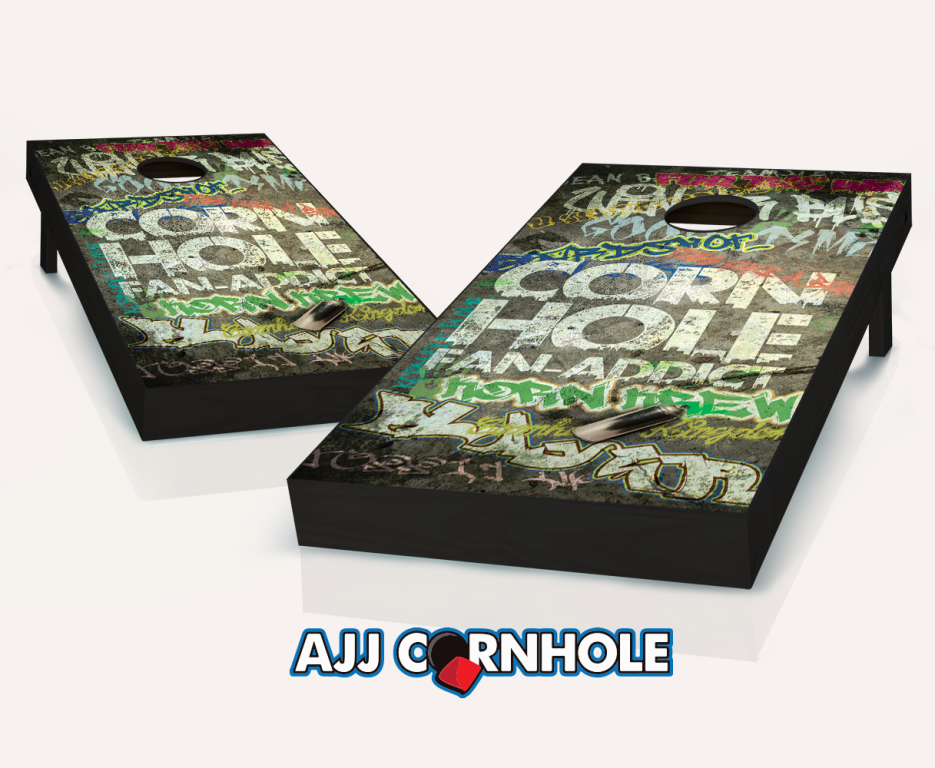 Picture of AJJCornhole 107-FanAddict Fan Addict Theme Cornhole Set with Bags - 8 x 24 x 48 in.