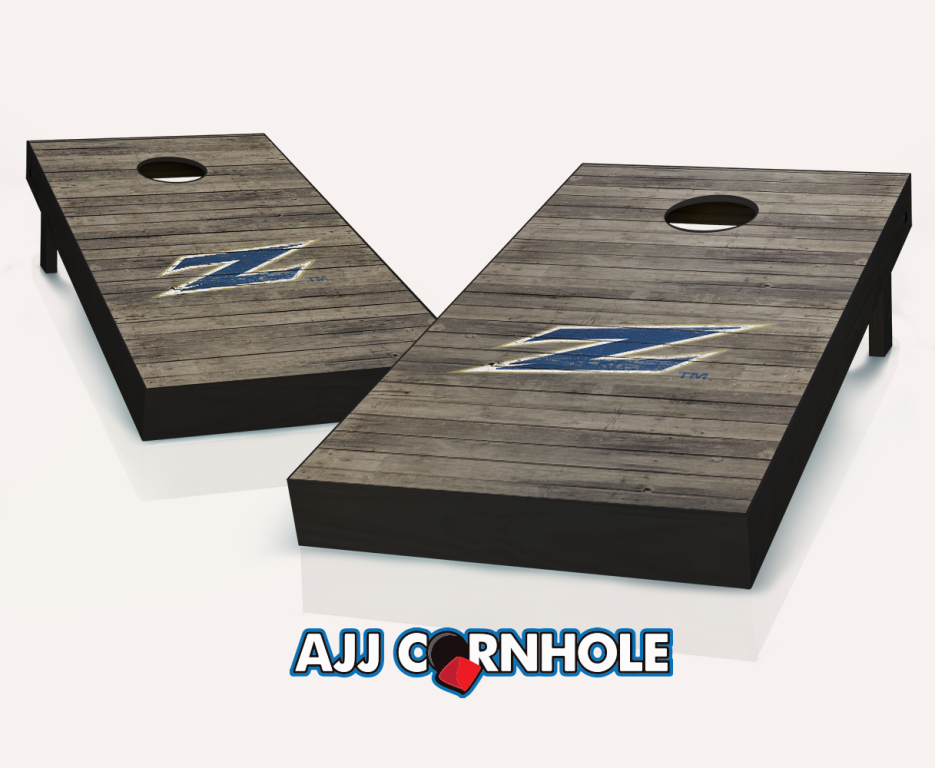 Picture of AJJCornhole 110-AkronDistressed Akron Zips Distressed Theme Cornhole Set with Bags - 8 x 24 x 48 in.