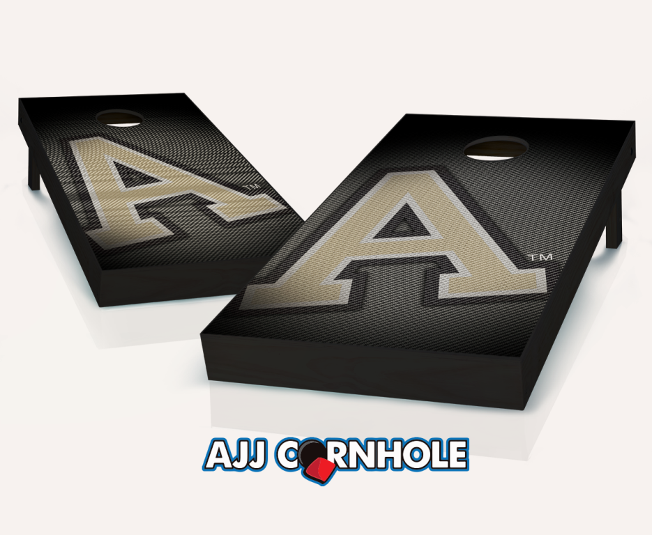 Picture of AJJCornhole 110-ArmySlanted Army Black Knights Slanted Theme Cornhole Set with Bags - 8 x 24 x 48 in.