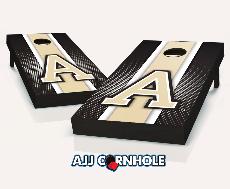 Picture of AJJCornhole 110-ArmyStriped Army Black Knights Striped Theme Cornhole Set with Bags - 8 x 24 x 48 in.