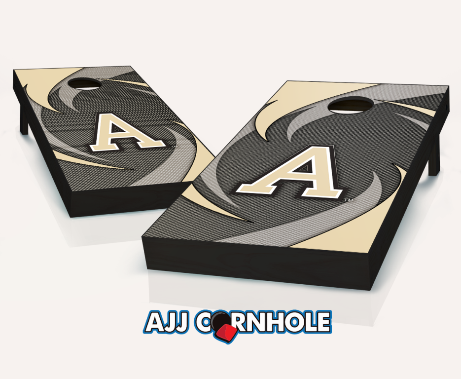 Picture of AJJCornhole 110-ArmySwoosh Army Black Knights Swoosh Theme Cornhole Set with Bags - 8 x 24 x 48 in.