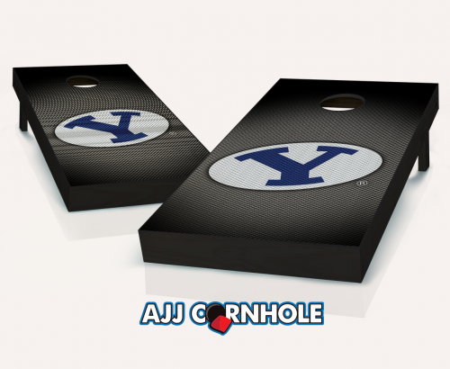 Picture of AJJCornhole 110-BYUSlanted BYU Cougars Slanted Theme Cornhole Set with Bags - 8 x 24 x 48 in.