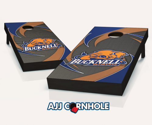 Picture of AJJCornhole 110-BucknellSwoosh Bucknell Bison Swoosh Theme Cornhole Set with Bags - 8 x 24 x 48 in.