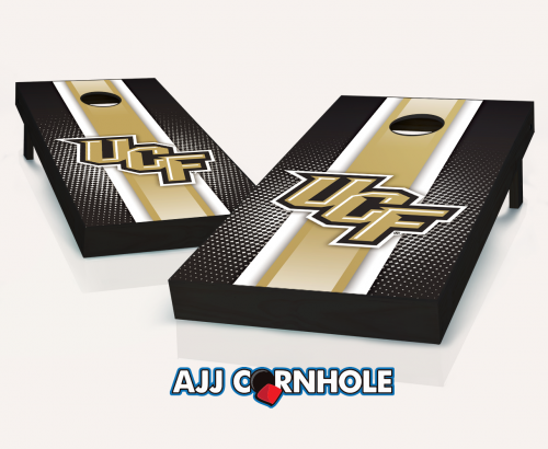 Picture of AJJCornhole 110-CentralFlordiaStriped Central Flordia Knights Striped Theme Cornhole Set with Bags - 8 x 24 x 48 in.