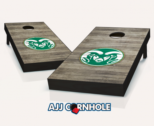 Picture of AJJCornhole 110-ColoradoStateDistressed Colorado State Rams Distressed Theme Cornhole Set with Bags - 8 x 24 x 48 in.
