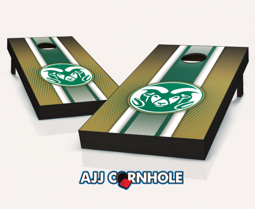 Picture of AJJCornhole 110-ColoradoStateStriped Colorado State Rams Striped Theme Cornhole Set with Bags - 8 x 24 x 48 in.