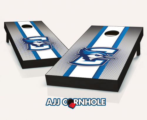 Picture of AJJCornhole 110-CreightonStriped Creighton Bluejays Striped Theme Cornhole Set with Bags - 8 x 24 x 48 in.